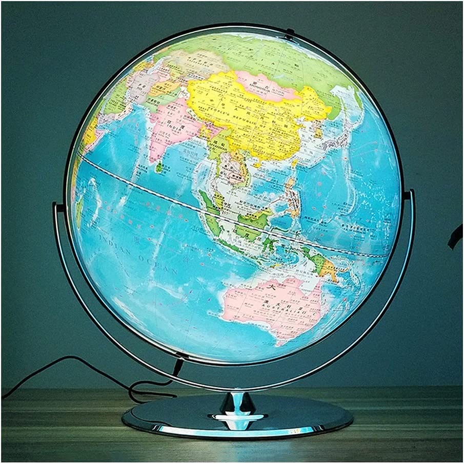 Amazon.co.jp: 地球儀 最新の世界地球儀 720° 回転教育地球儀照明