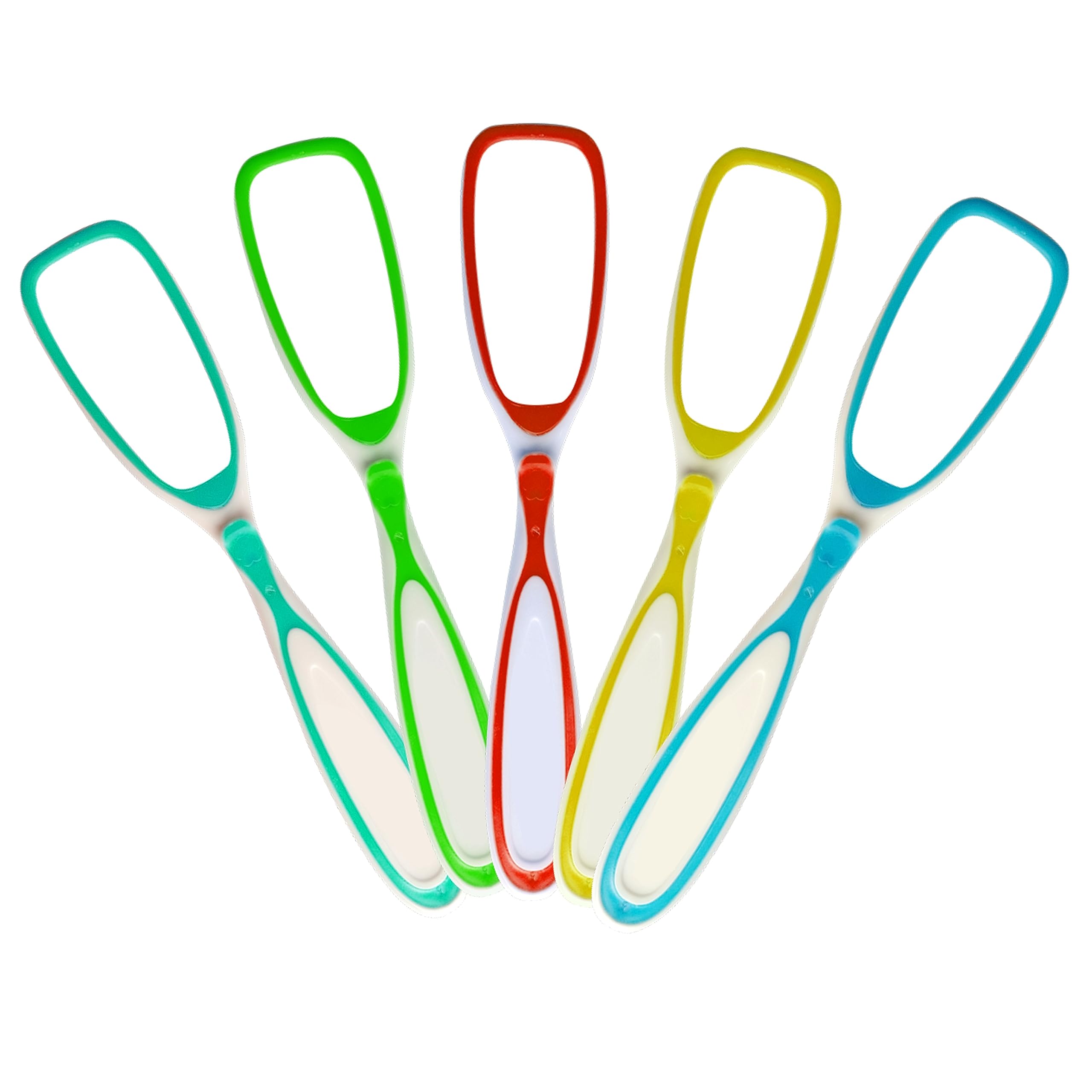 Nurpi Tongue Cleaner single handle for Fights Bad Breath Oral Health Care Tool,multi colour Easy to Use for Adults and KidsTravel Friendly (pack of 3)