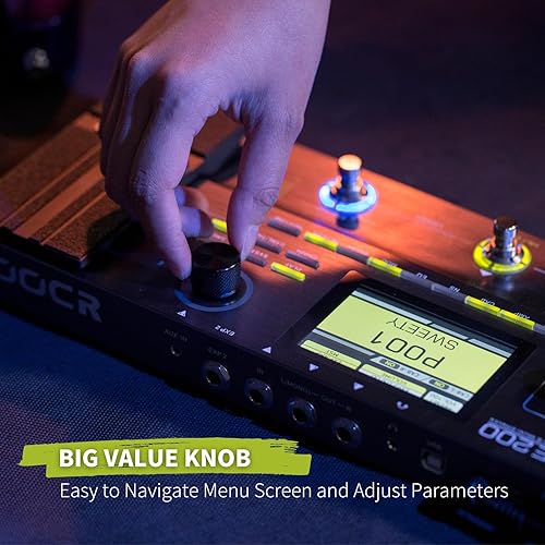 Vista 6 de MOOER GE200 Pedal de efectos múltiples para modelado de amplificador de guitarra GE200,GE150,GE200 Plus,GE200 Pro,PE100,GE250