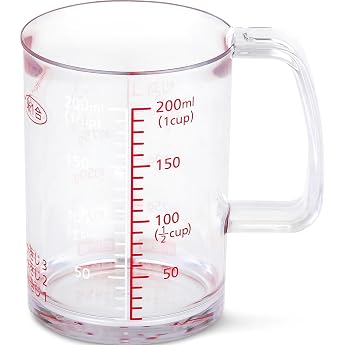 Kai Corporation DH8125 Pour Anywhere Heat Resistant Measuring Cup, 6.8 fl | Drip Resistant, Pour Anywhere, Heat Resistant Mea