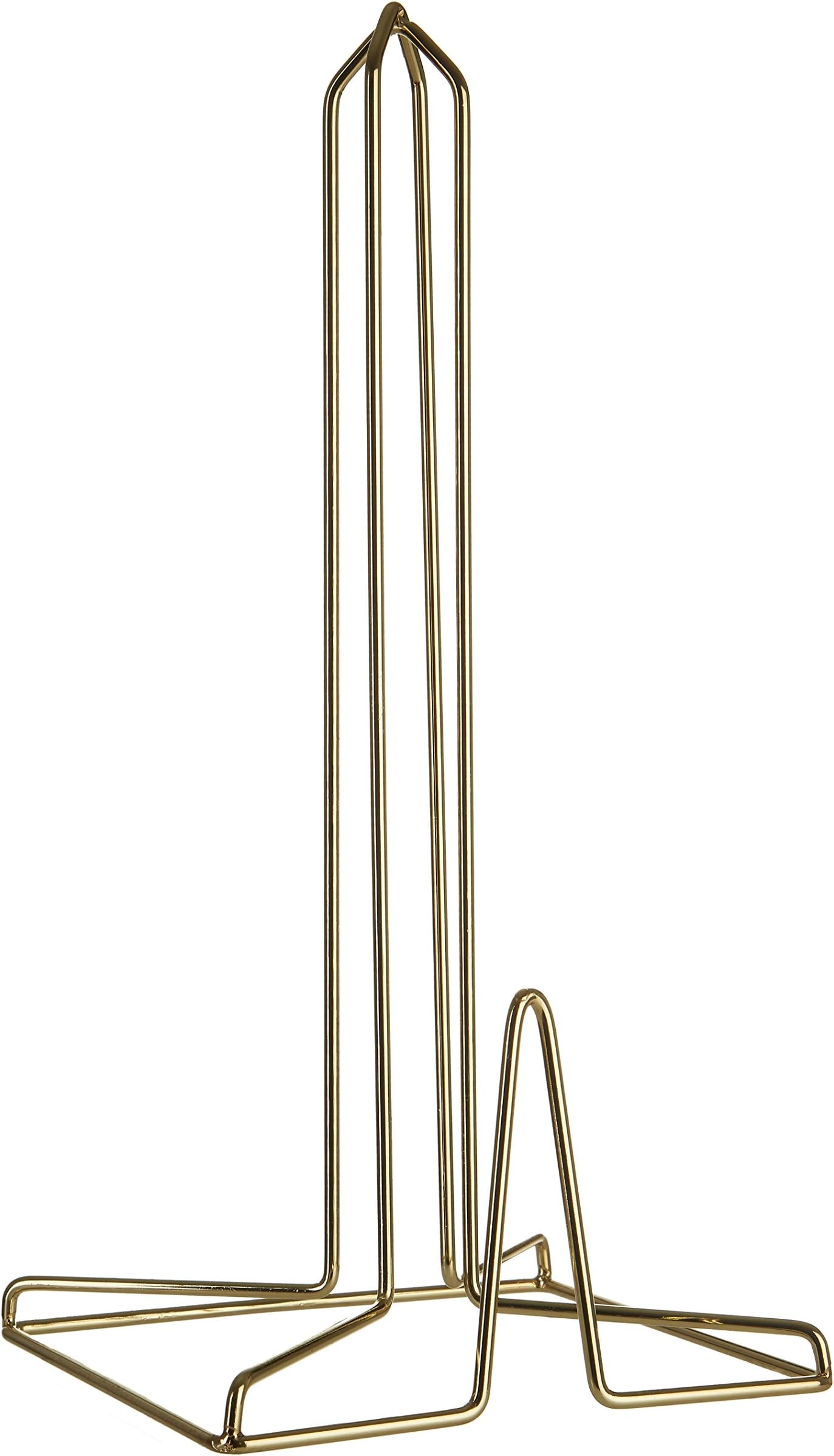 PremierHousewares 507568 Vertex Kitchen Roll Holder - Gold Plated 15 x 15 x 31 cm