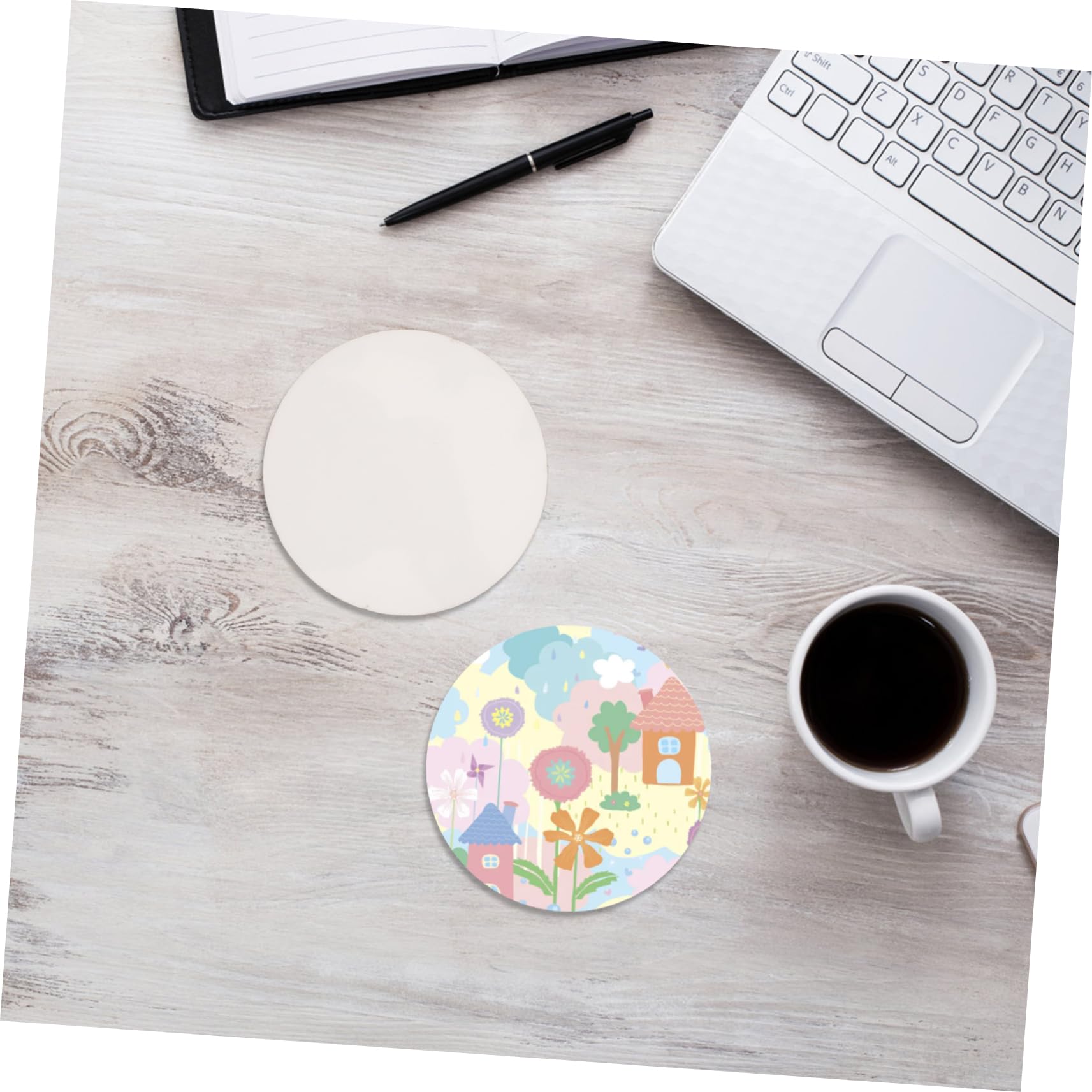 Ciieeo 24piezas Posavasos De Corcho para Sublimación Unidades Protección para Superficies para Manualidades y Decoración