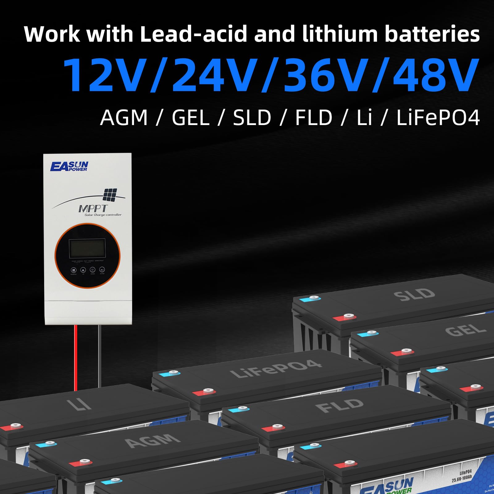 Regolatore Carica Solare MPPT - Display Digitale, Impermeabile, Supporta 12V/24V E Correnti Da 10A A 100A - Foto 10