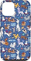 Vista 28 de Funda azul para iPhone 16 Disney Dogs I Love My Dog