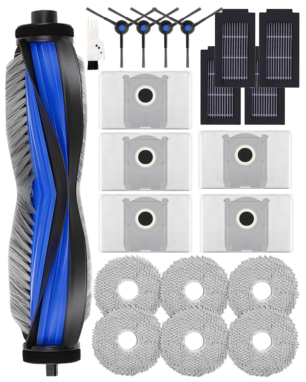 Accessoire Ecovacs Deebot T50 PRO OMNI Gen2 Aspirateur Brosse Principale Brosses Latérales Lingettes Filtres Sacs