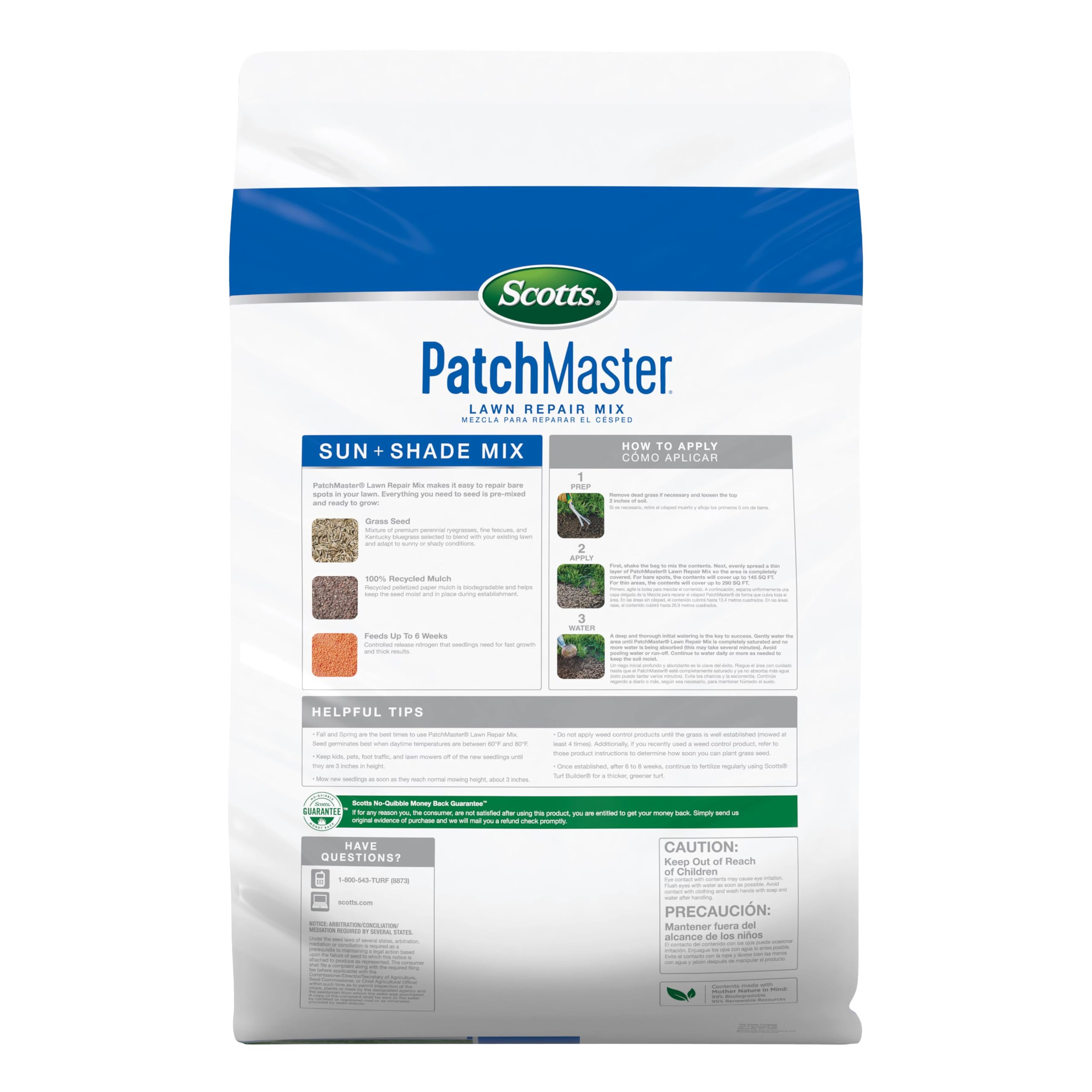 Scotts PatchMaster Lawn Repair Mix - Bare Spot Fix -2 Scotts PatchMaster Lawn Repair Mix - Bare Spot Fix -2