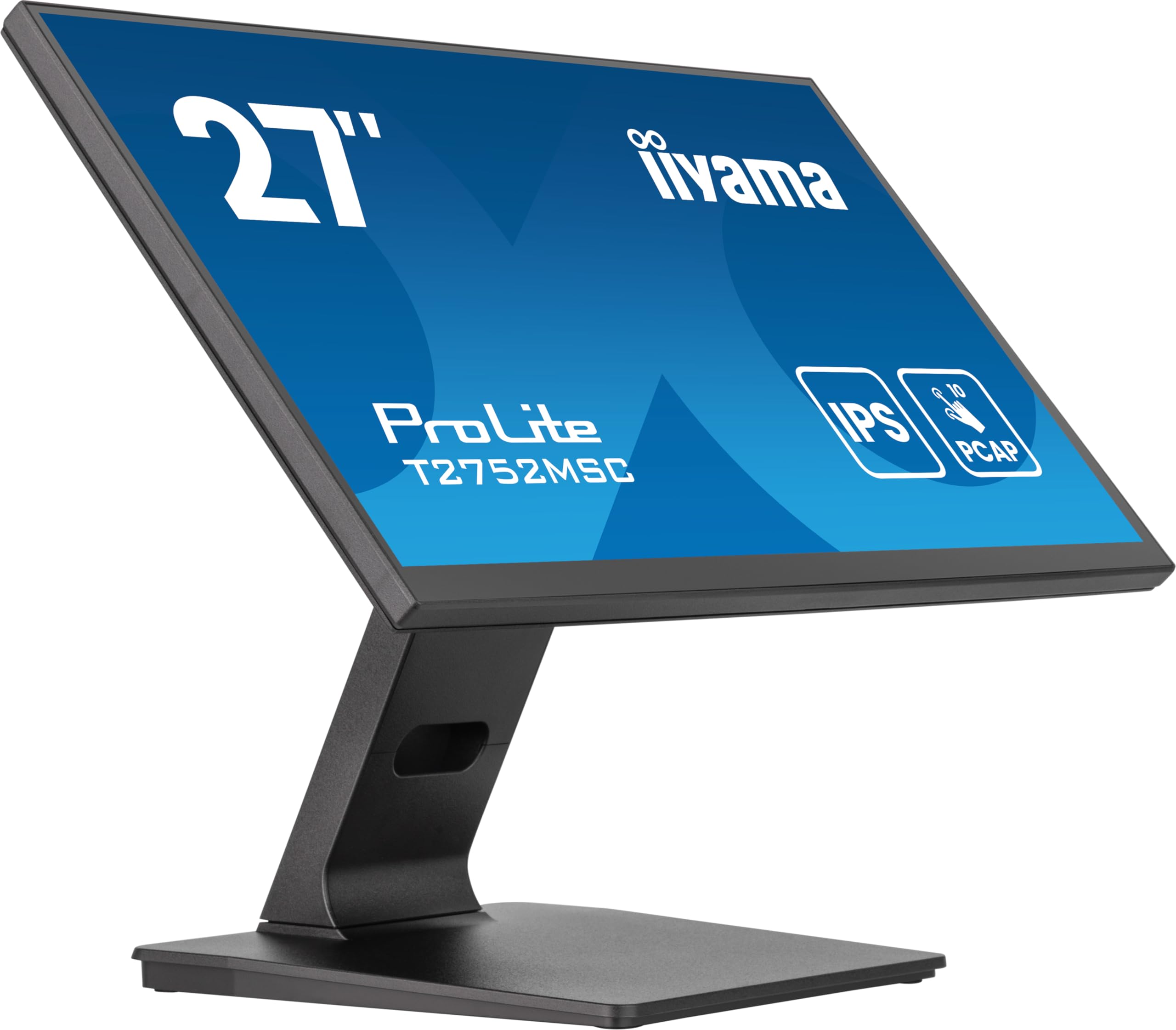 iiyama Prolite T2752MSC-B1AG Écran LED IPS 68,6 cm 27" Full HD 10 Points Multitouch Optical Bonded Capacitif HDMI DP USB3.2 7H Revêtement Anti-reflet Noir