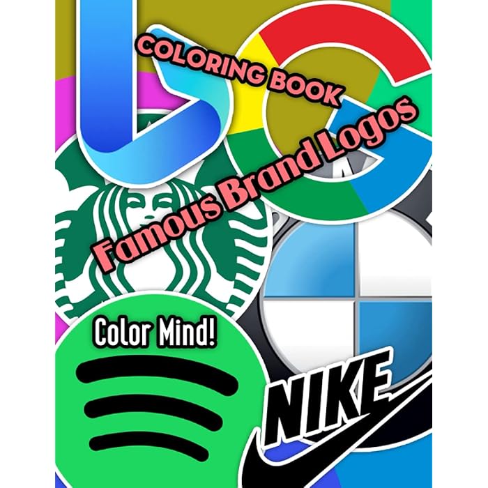 Buy Color Mind! - Famous Brand Logos Coloring Book: Try To Guess The