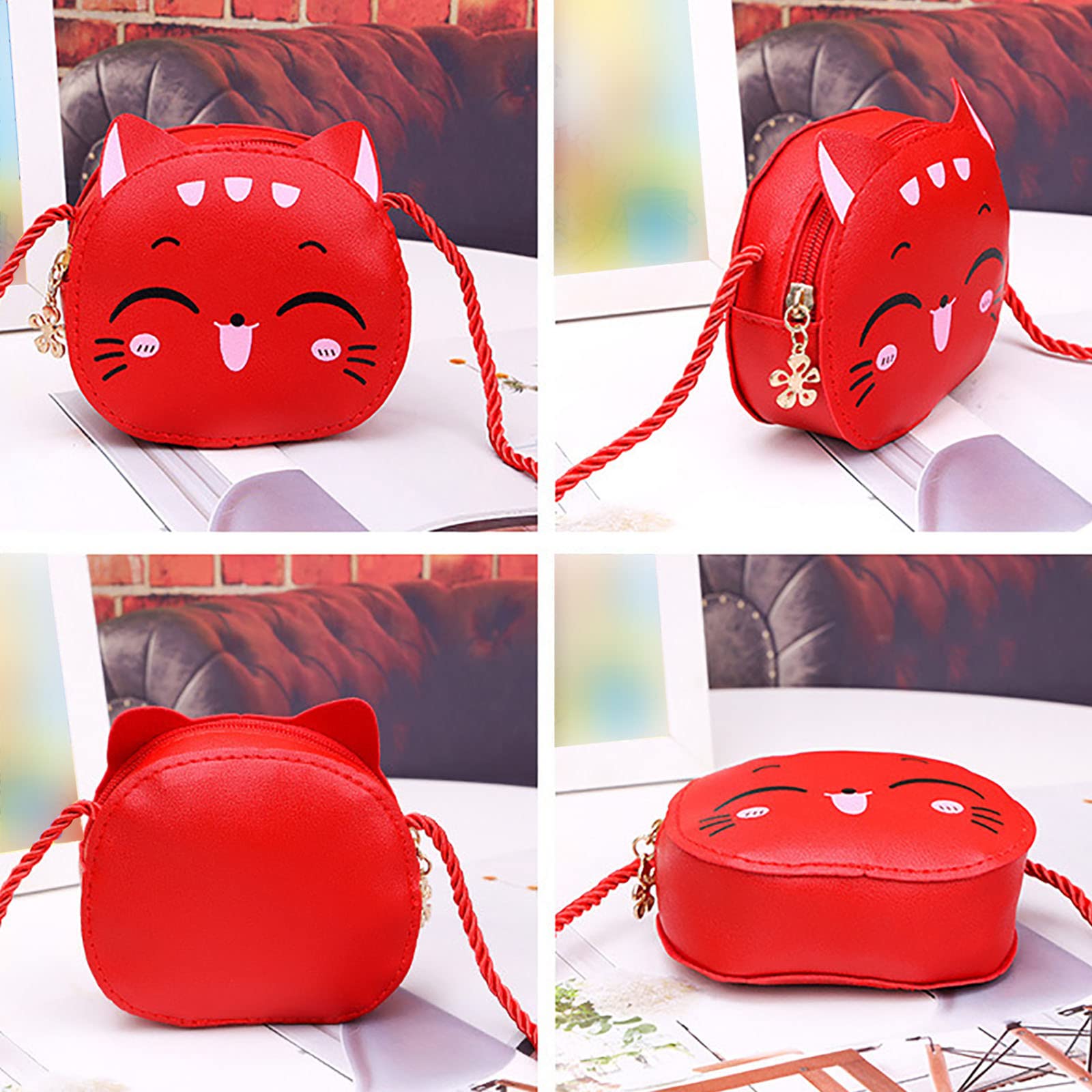 2026 Borsa a tracolla da donna per bambini Borsa a tracolla con gatto Cartoni animati a tracolla Crossover