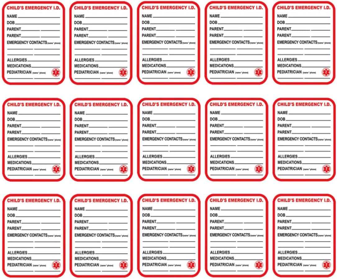 15pcs Emergency Carseat Label for Safety Information, Red Copper Self-Adhesive Sticker, Easy to Spot and Strong Adhesion, for Car Emergency Identification and Safety