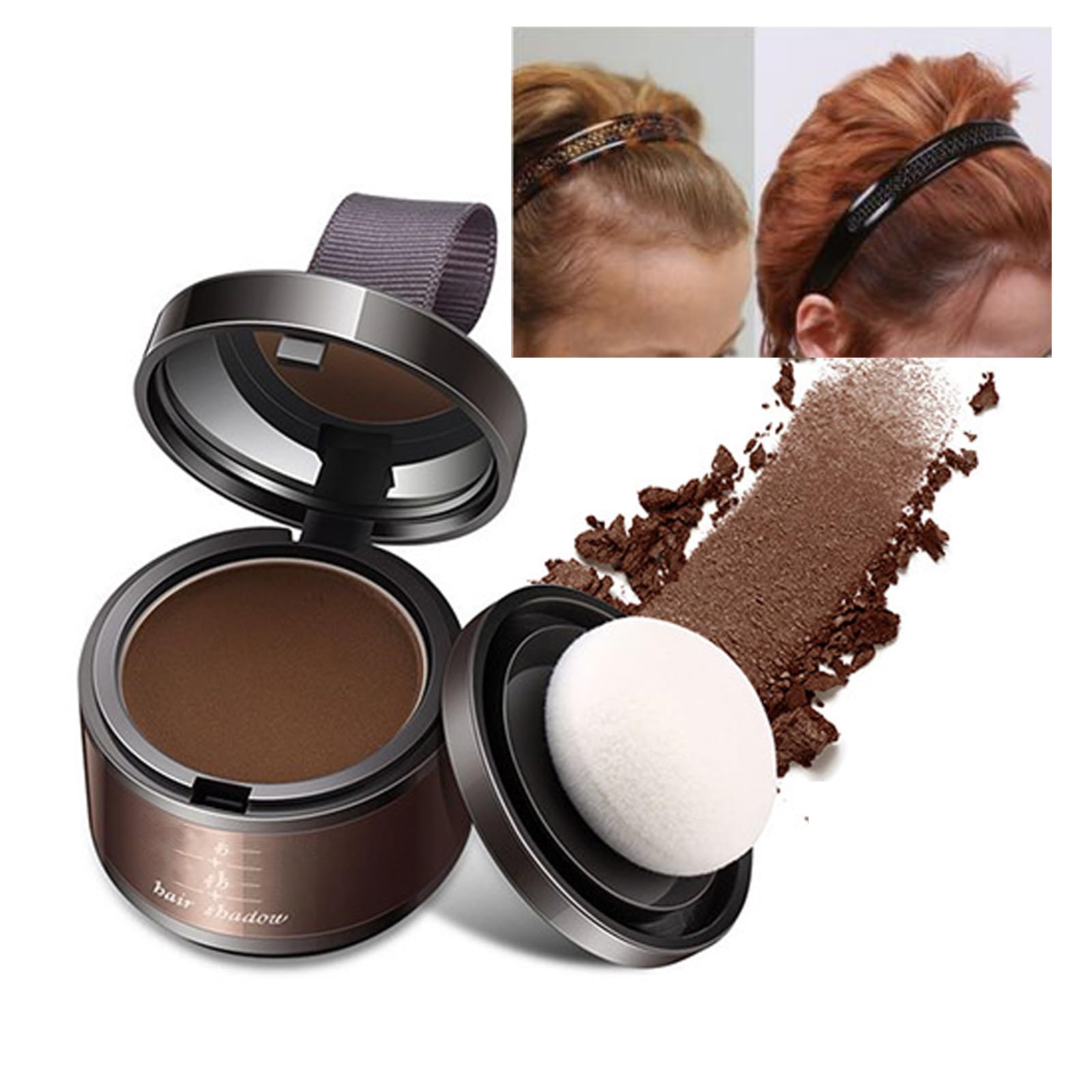 Instantly Hair Shadow Powder, Dark Brown Root Dye Shadow Cover