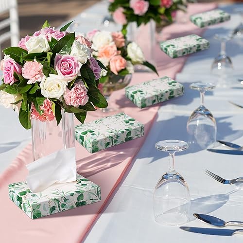 Miniatura 4 de Yinder 24 paquetes de 960 hojas de pañuelos en cubo para coche, cajas faciales desechables para viajes, soporte para pañuelos, suaves cajas de