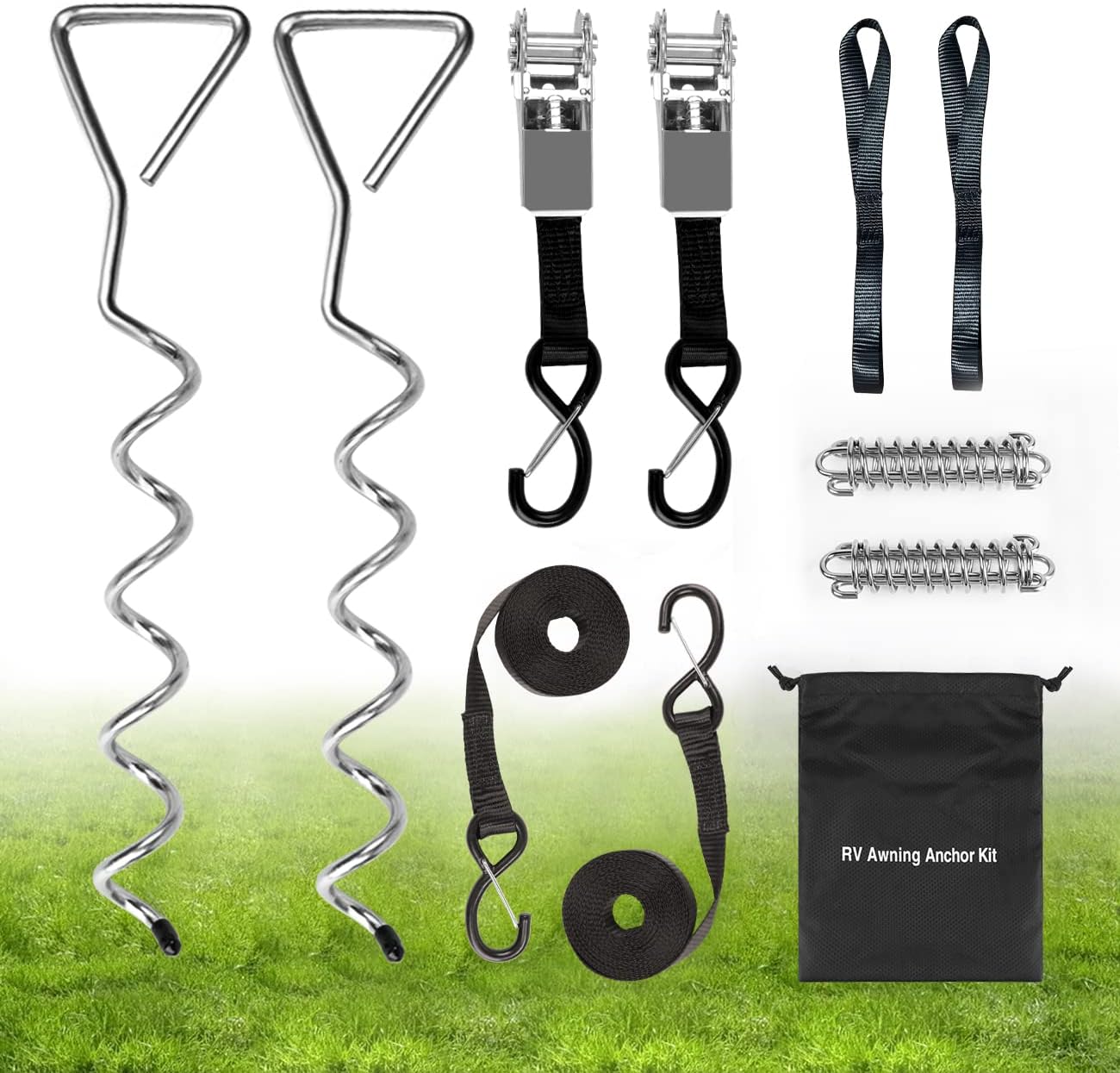 Safoner Heavy Duty RV Awning Tie Down Kit, Nepal Ubuy