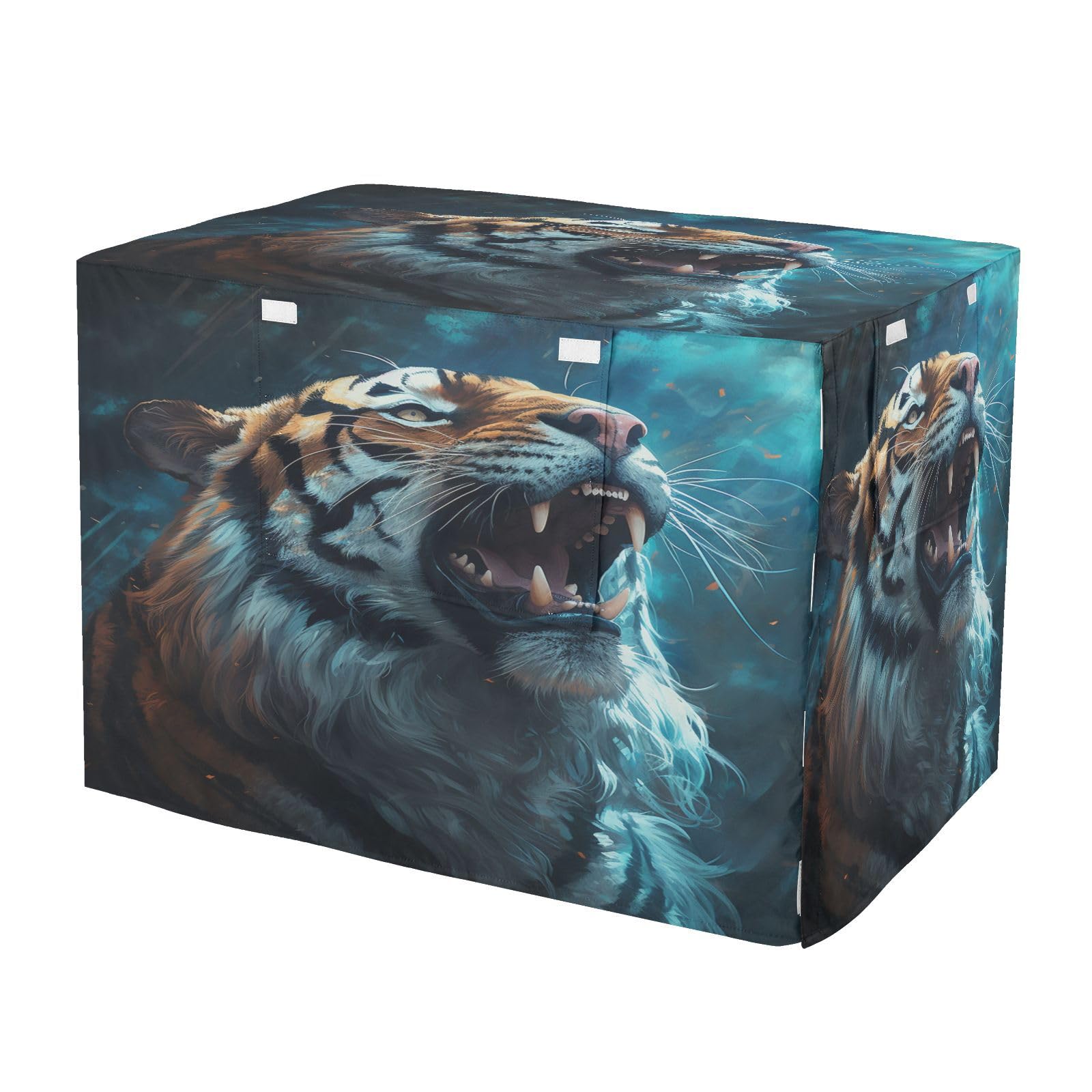 Housse imperméable pour cage tigre bleu protection contre la pluie