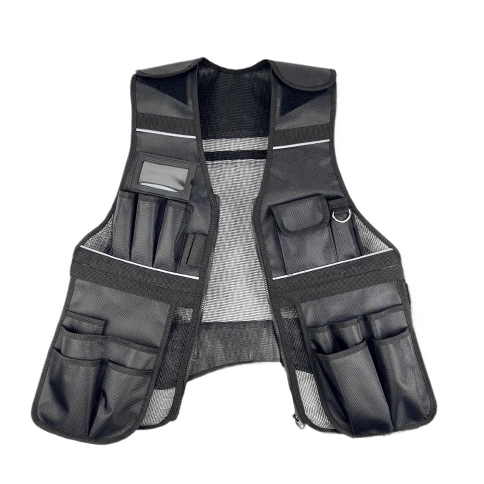 Chaleco De Trabajo Para Hombre Multi Functional Tool Vest Nylon Mesh Breathable Design Available All Year Round Construction