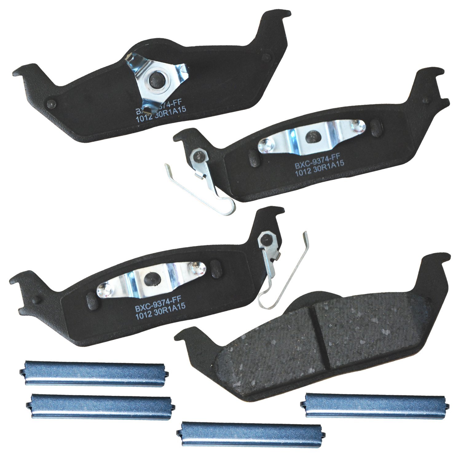 Bendix Premium SBC1012 Ceramic Rear Brake Pads for Ford F-150 2011-2004, Lobo 2005-2003, Lobo 2014-2009, Lincoln Mark LT 2008-2006, Mark LT 2011-2010