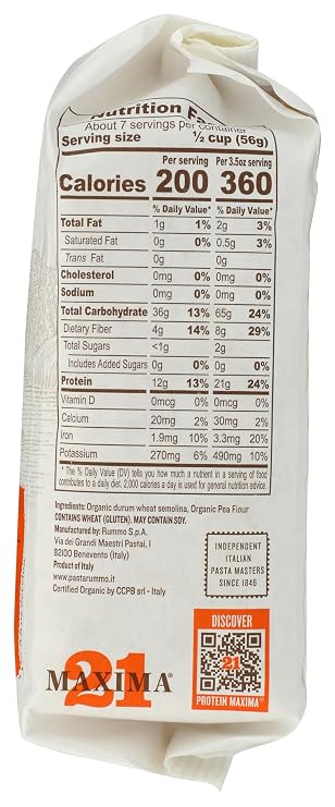 Rummo, Pasta Fusilli Protein Organic, 14.1 Ounce