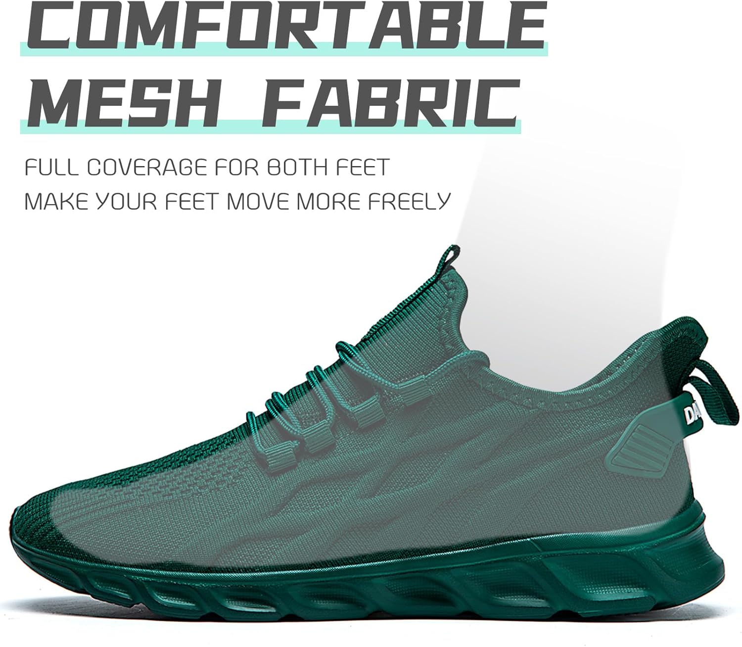 QIJGS Running Shoes for Men Gym Tennis Athletic Mesh Sneakers Lightweight Sports Fashion Workout Casual Shoe - Image 3