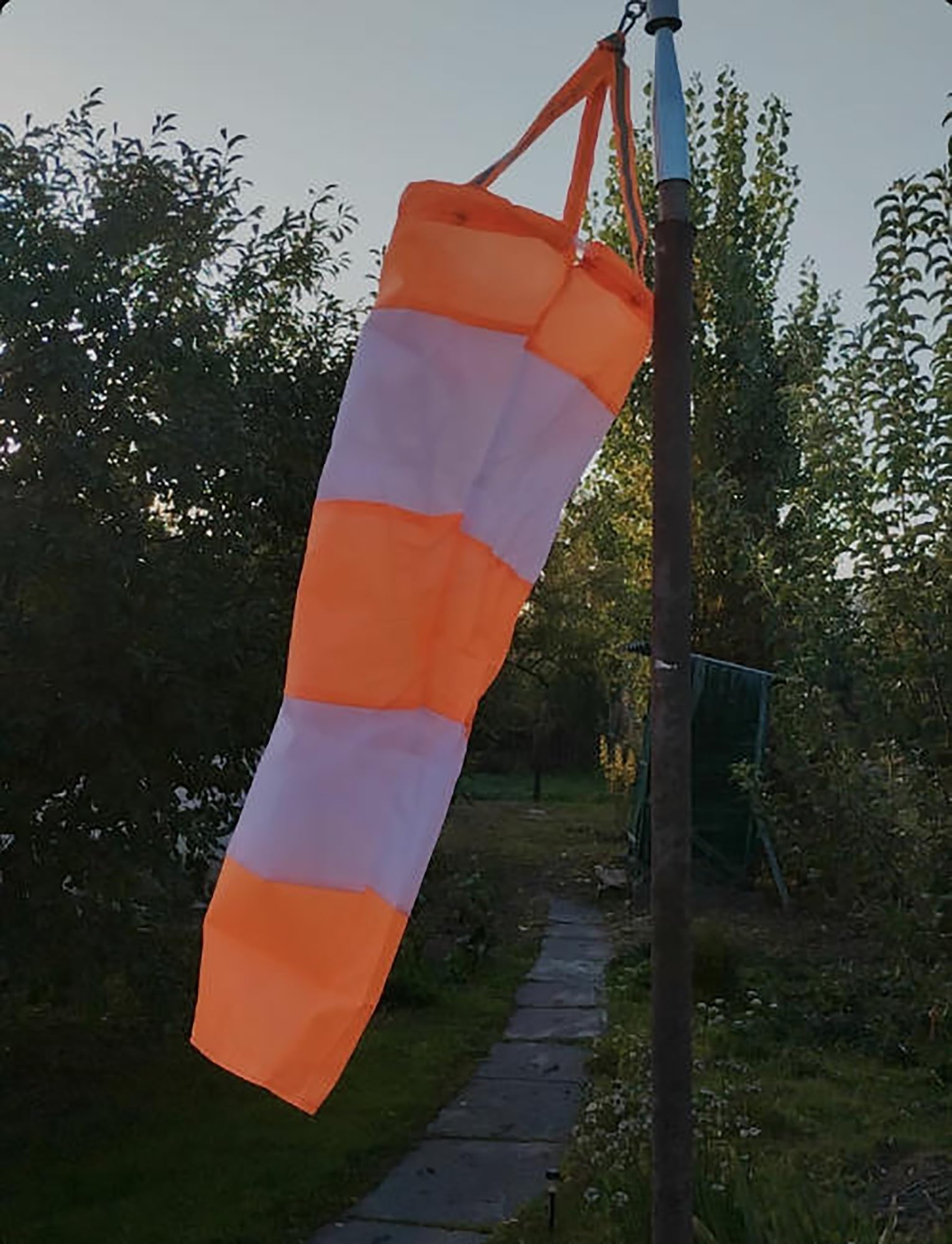Vane Skarpety przeciwwiatrowe, wytrzymałe, outdoorowe, ze stali nierdzewnej, pogrubiona, wodoodporna, fluorescencyjna, odblaskowa, wiatrowa, na pola naftowe, rośliny chemiczne (czerwona, L, 100 cm)