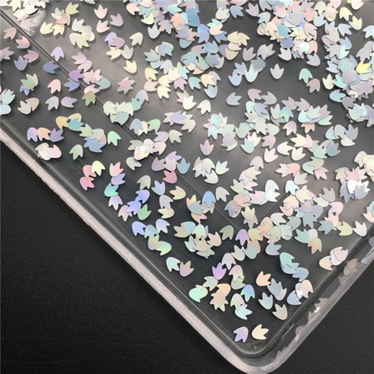 20 g/paquete tamaño láser plata ultrafino uñas brillo lentejuelas para el arte del cuerpo pintura uñas Artl DIY decoración