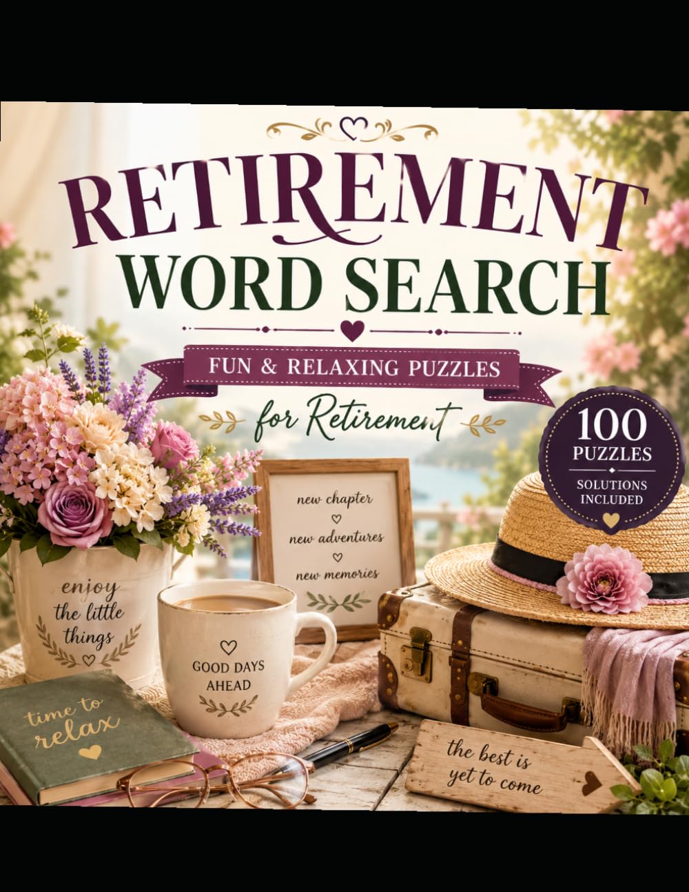 Retirement Gifts for Women: Mind-Boosting Puzzle Activity Workbook (Word Search Puzzle Book)