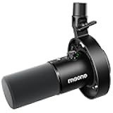 Dynamic Microphone-XLR USB Podcast Recording Mic: for Vocal Recording, Content Creation, Home Studio, Voiceover, with 192kHz/24bit, Noise Reduction, Mic Gain, Monitoring, Mute (PD300X)