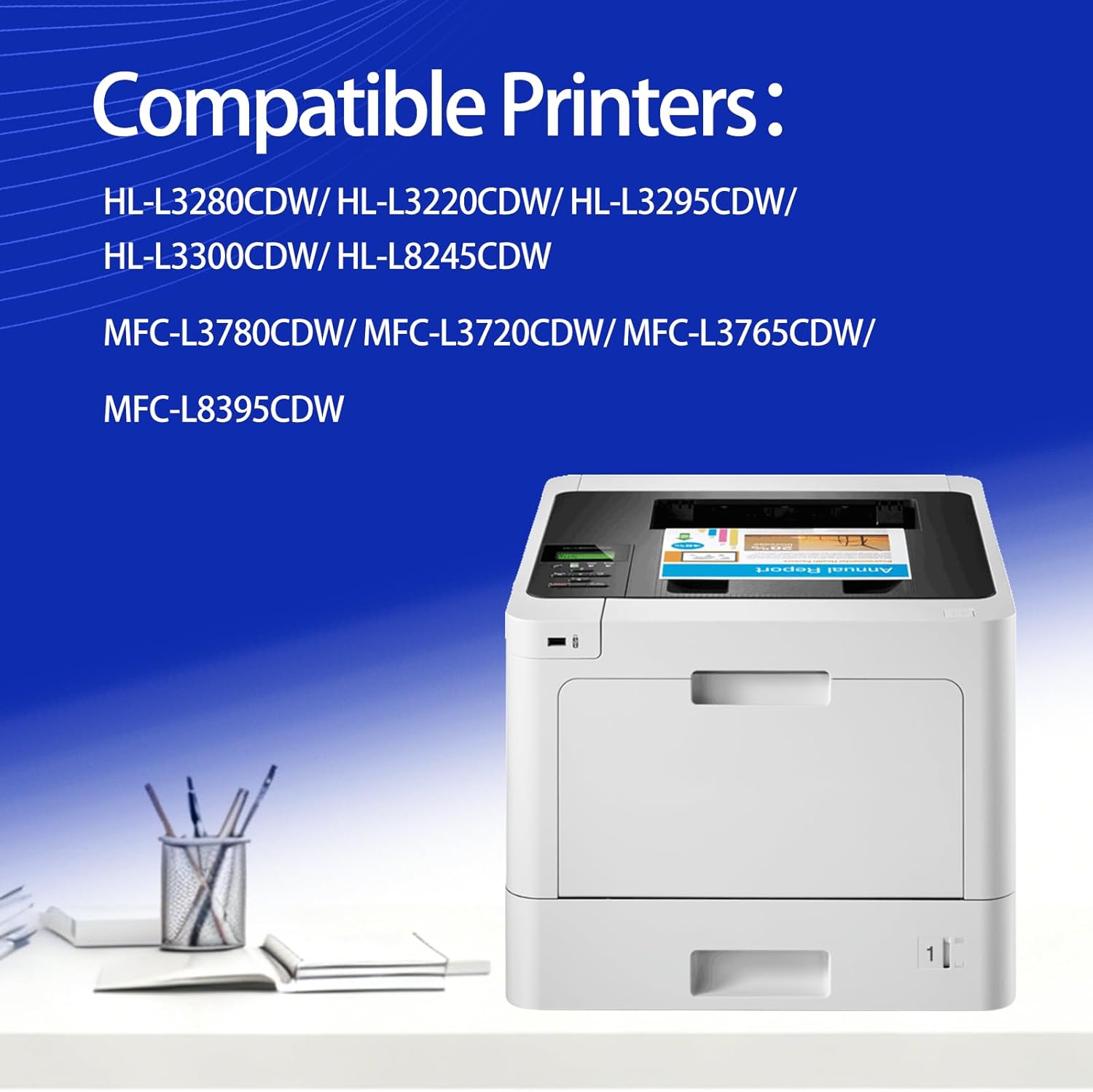 TN229XL TN229 High Yield Toner Cartridges 229XL TN 229XL Compatible for Brother MFC-L3780CDW MFC-L3720CDW HL-L3280CDW HL-L3220CDW HL-L3300CDW HL-L3295CDW Printers - 4PK