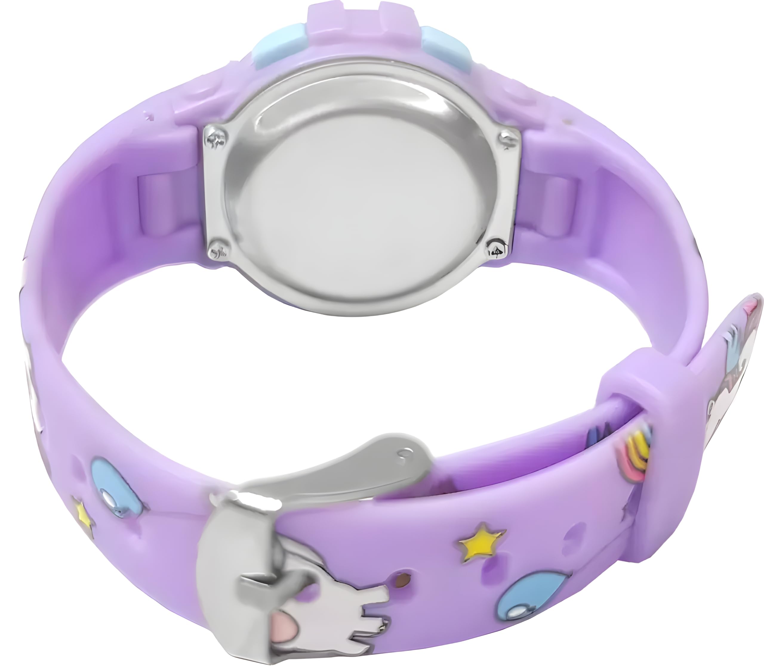 TYMU Printed Strap Alarm, NightLight, Waterproof 5-14 Years Digital Kids Watch - for Boys & Girls. (Printed Unicon)