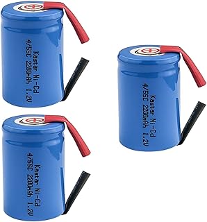 Kastar 3-Pack 4/5 Sub-C NiCD Battery W/Tabs 1.2V 2200mAh Replacement for Remington 2B3 3BF1C 8BS3-1C 9BF21C MK1V PM 950 SM400 XLR 900 XLR 920 Other Remington XLR Models Razor-3 Shaver and Trimmer