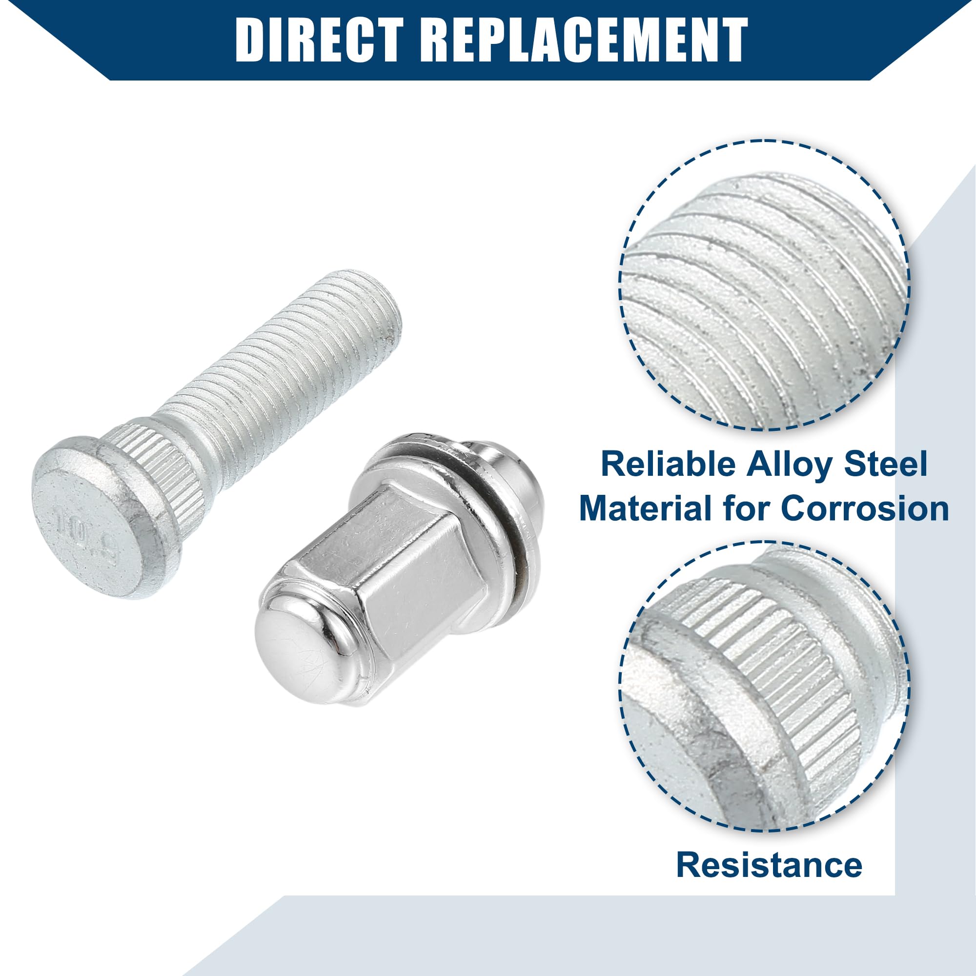 A ABSOPRO No.9094202049 Bullone per perno ruota M12-1.5 per Lexus, per Toyota e per Scion