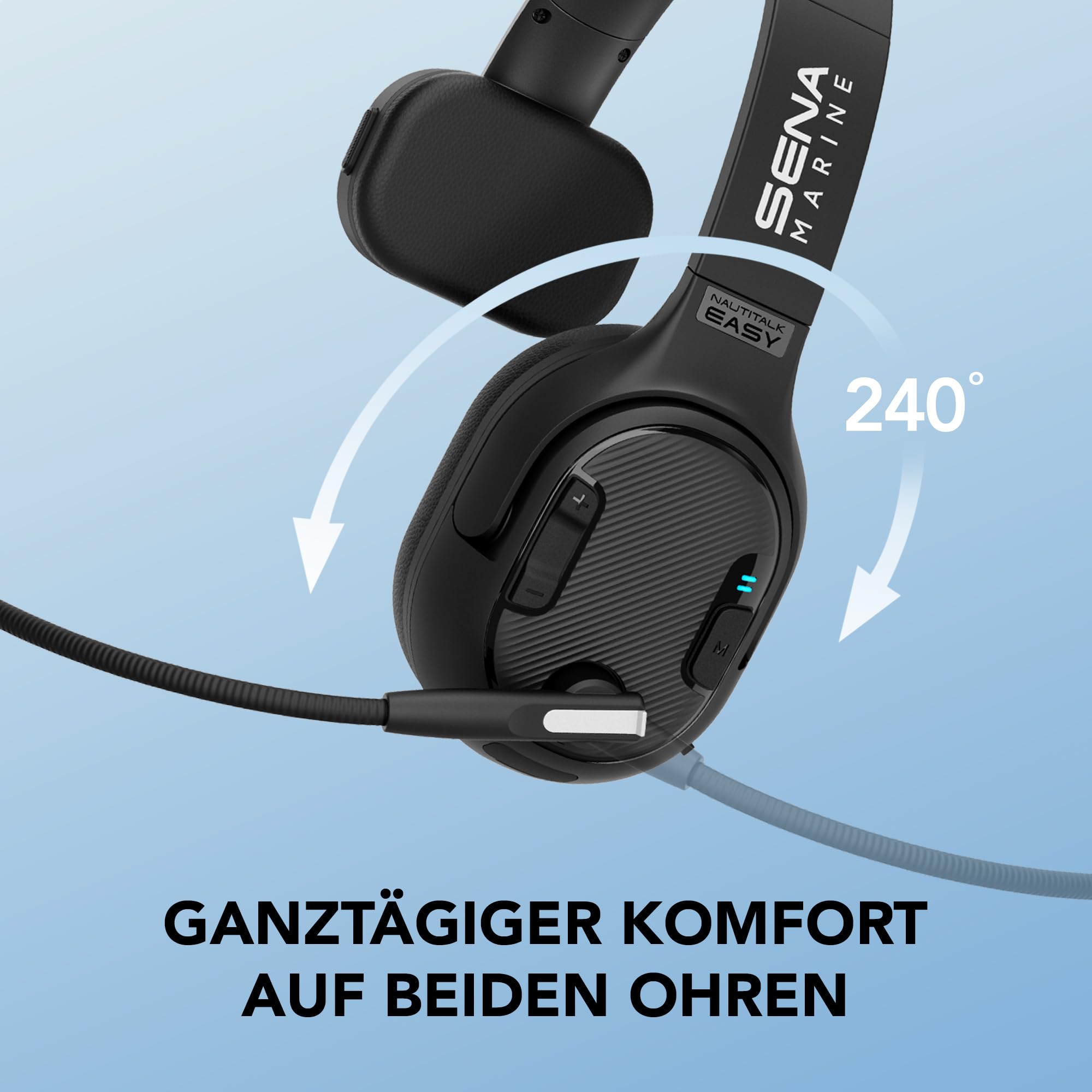 Sena Nautitalk Easy Mono Ohr-Mesh-Intercom-Kommunikations-Headset