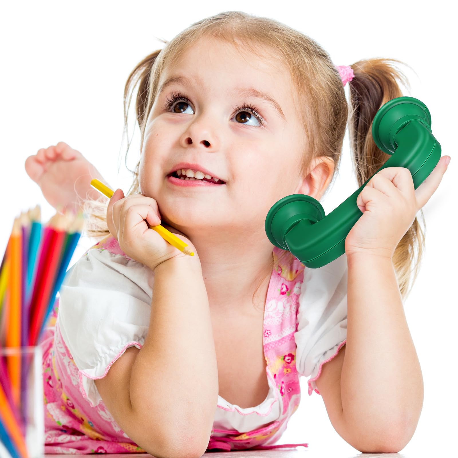Hemobllo 20 Piezas de Teléfono de Juguete para Niños, Colorido Teléfono Susurrante de Plástico, Juguete Educativo de Lectura, Susurrante para Aulas Y Actividades de Aprendizaje.