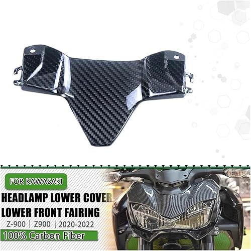 Miniatura 2 de Pro Taper Frame Fairings Motorcycle Carbon Fiber Lower Front Headlight Cover Headlamp Under Protector Fairing For KAWASAKI Z900 2020-2022 Powersport