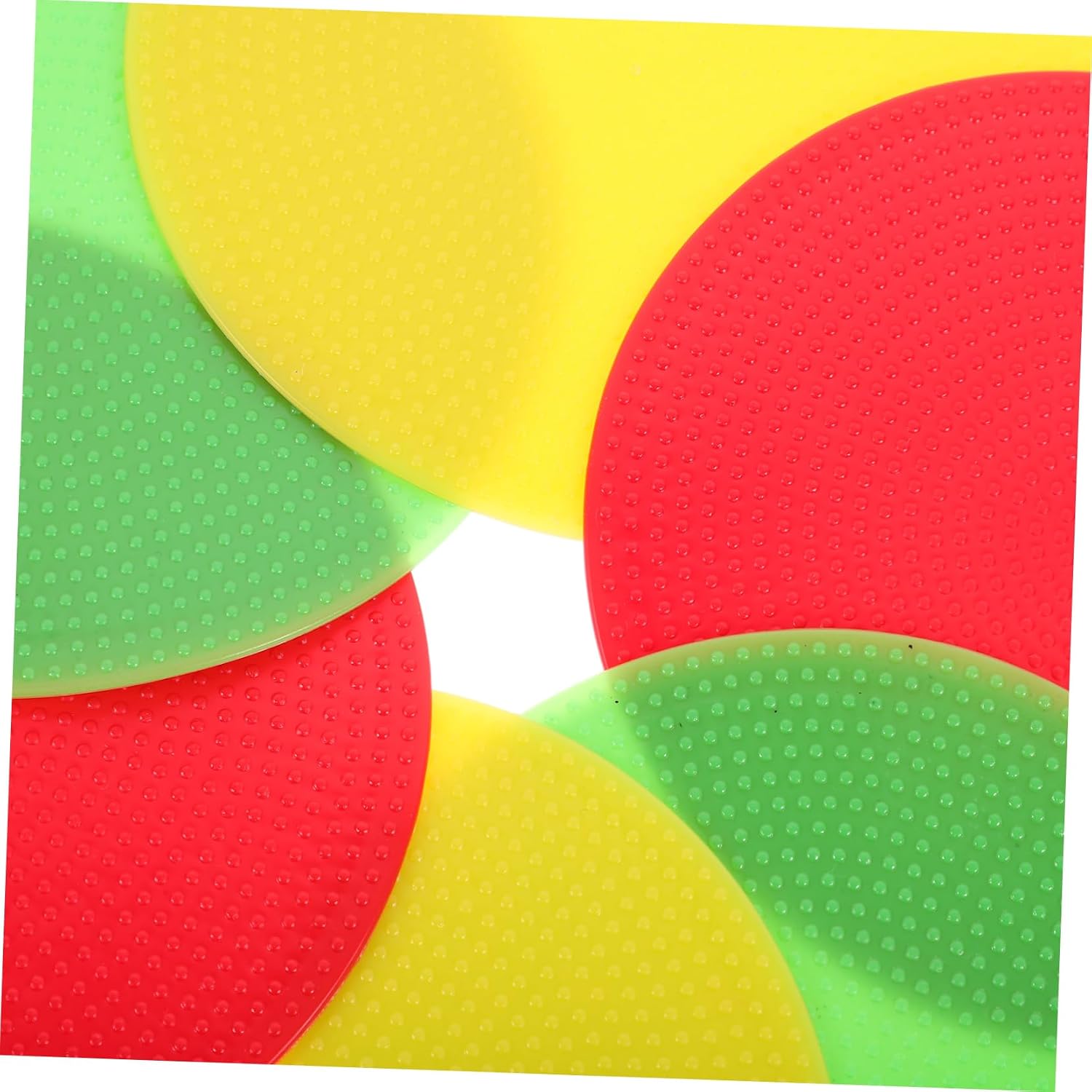 6pcs Soccer Markers for Training Non- Sign Discs for Sports Drills and Practical Field Marking Tools Yellow for Soccer Basketball