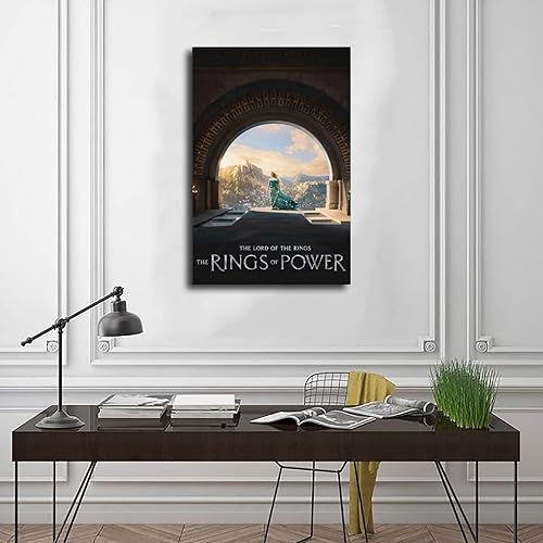 Miniatura 3 de El Señor De Los Anillos Los Anillos Del Poder - Póster en lienzo para decoración de dormitorio, paisaje deportivo, oficina, habitación, regalo, sin