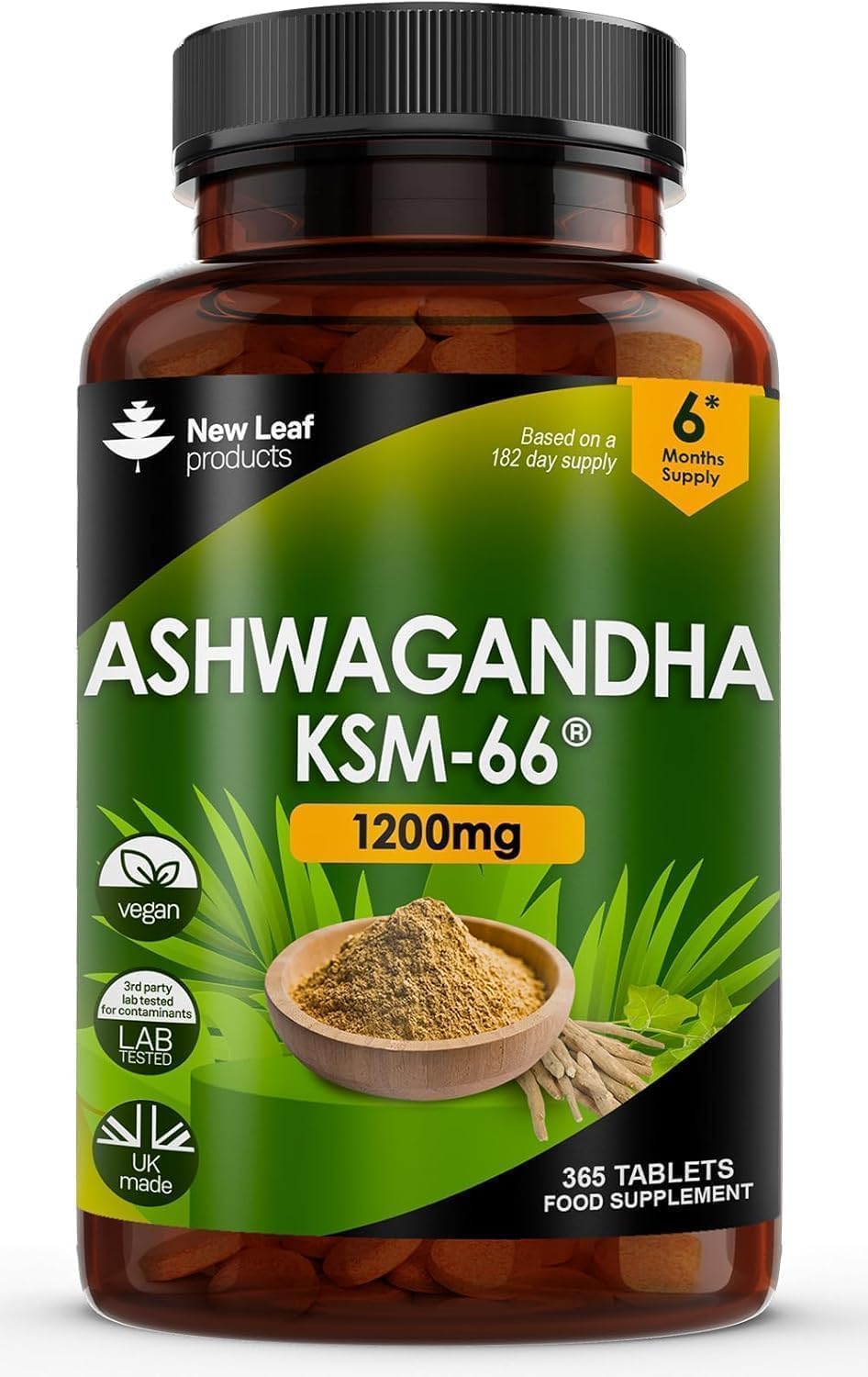 Ashwagandha KSM 66-365 (6 Months...