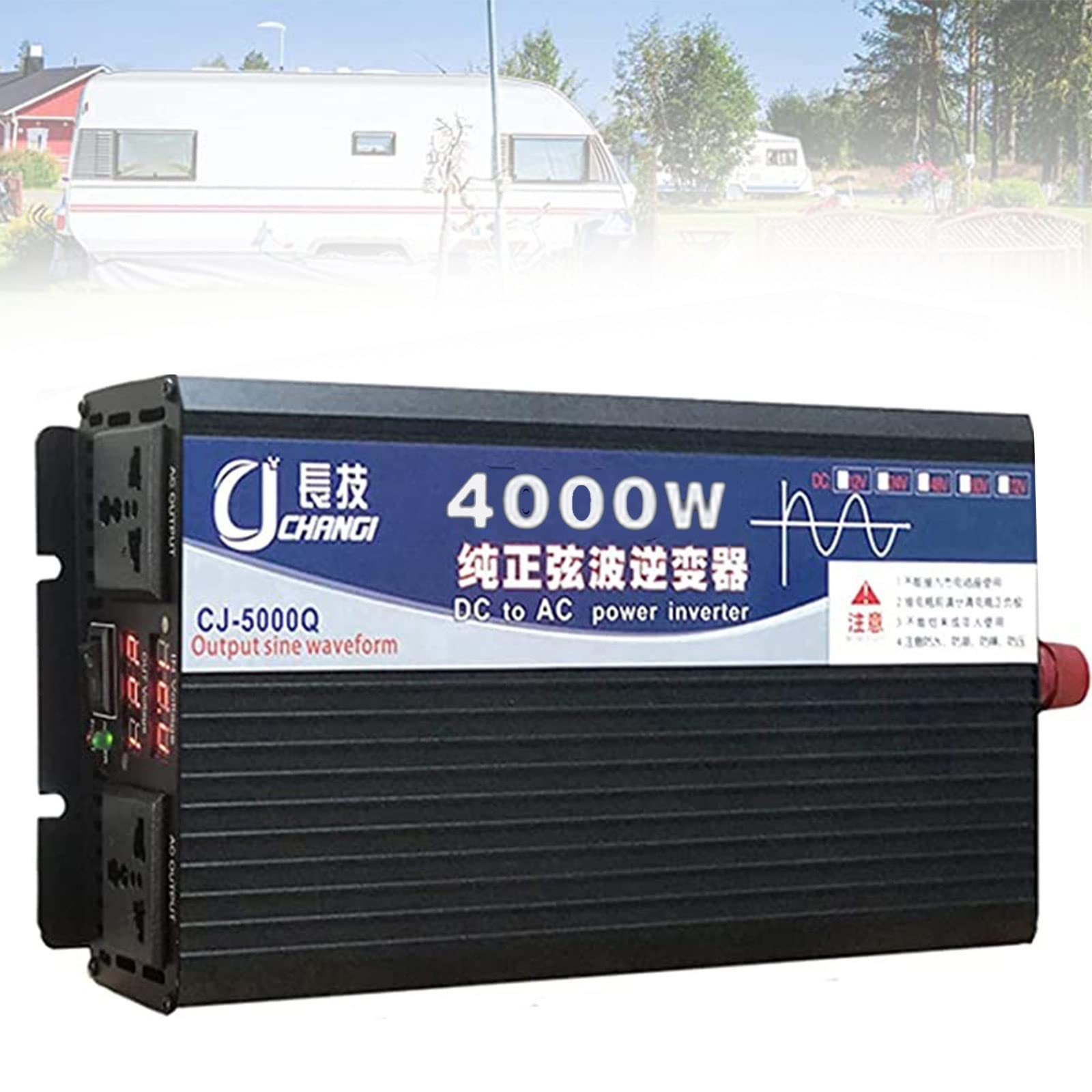 Onduleur pure sinus 4000W 24V vers 110V pour conversion électrique stable - 8