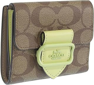 [COACH] [コーチ] 財布 レディース 2つ折り アウトレット コンパクト 折財布 レザー 革 ブランド スモール モルガン SMALL MORGAN WALLET (カーキ×ペールライム/グリーン) [並行輸入品]