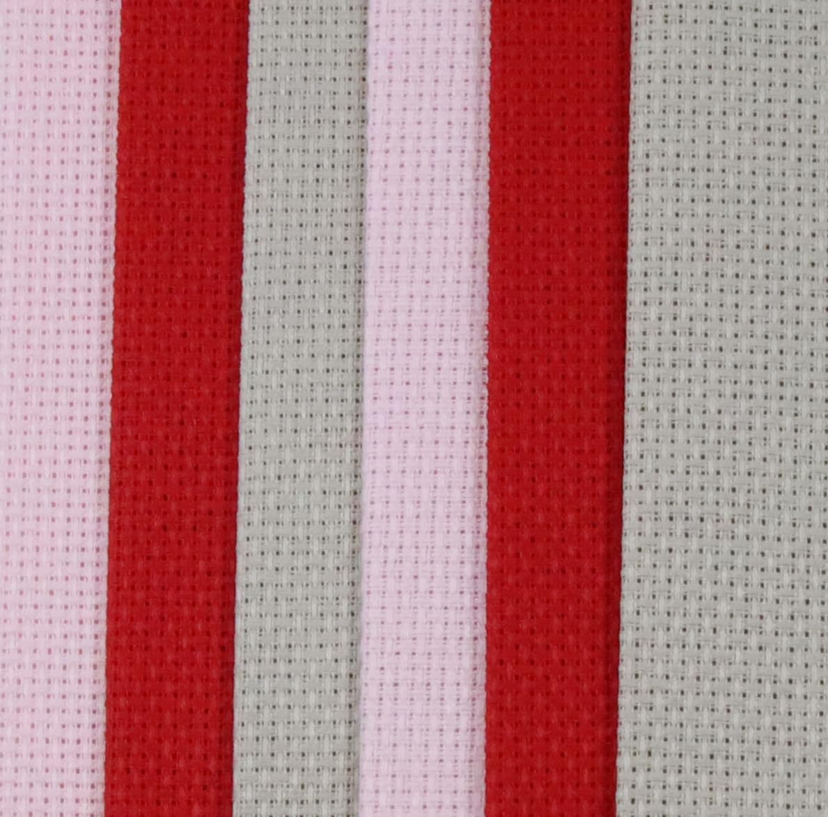 KCS 4/6 pc of 12" x 18"(30cmx45cm) 16 Count Cotton Aida Cloth Cross Stitch Fabric (6 pc,Pink+Red+Pearl Grey)