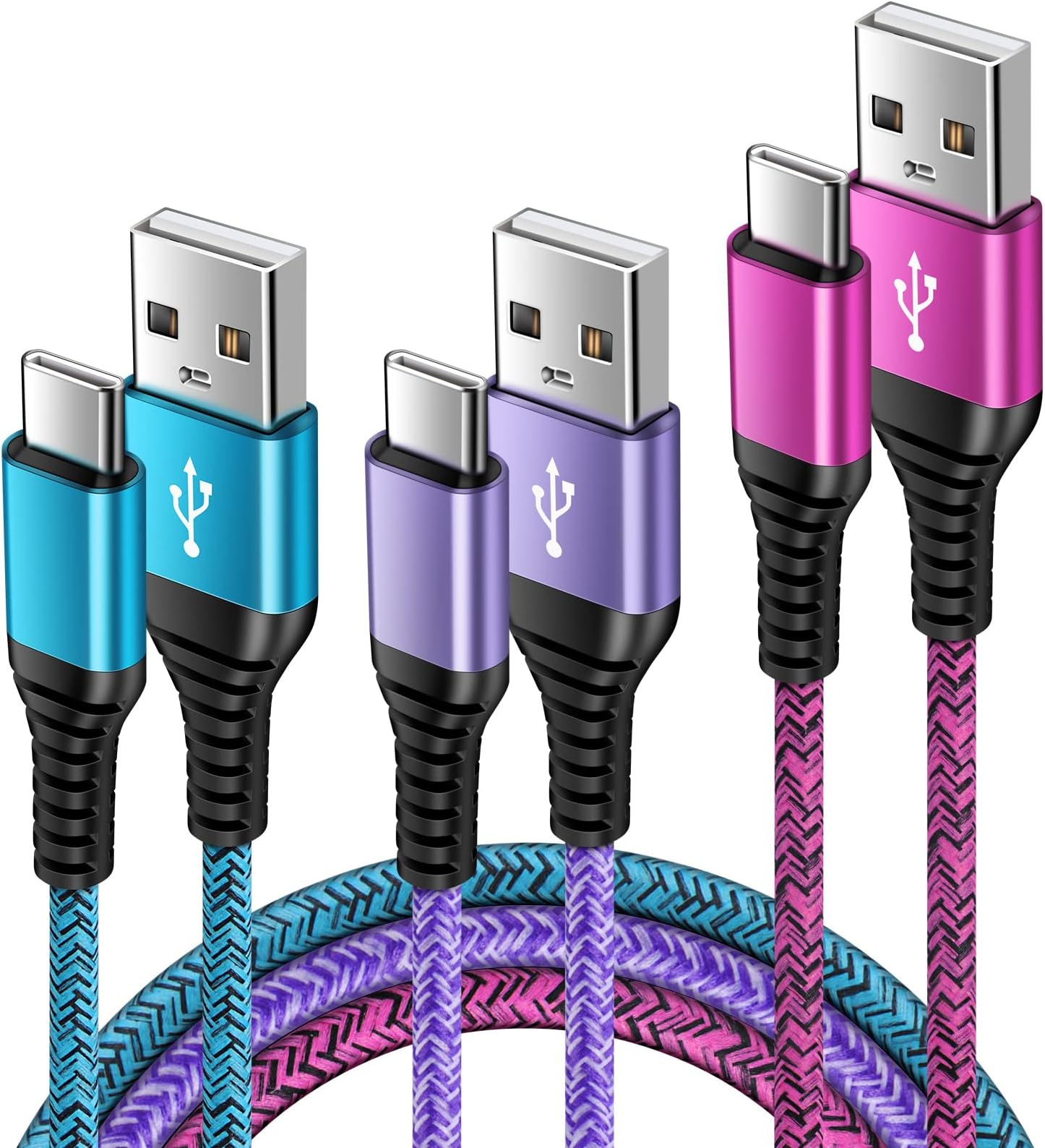 USB C Samsung Charger Cable, [3Pack 3FT+3FT+6FT]Type C Fast Charging Cable USB C Phone Charger Cable Lead for Samsung Galaxy S26 Ultra S25 S24 FE S23 S22 S21 A13 A14 A15 A16 A17 A22 A35 A54 A55 A56 5G