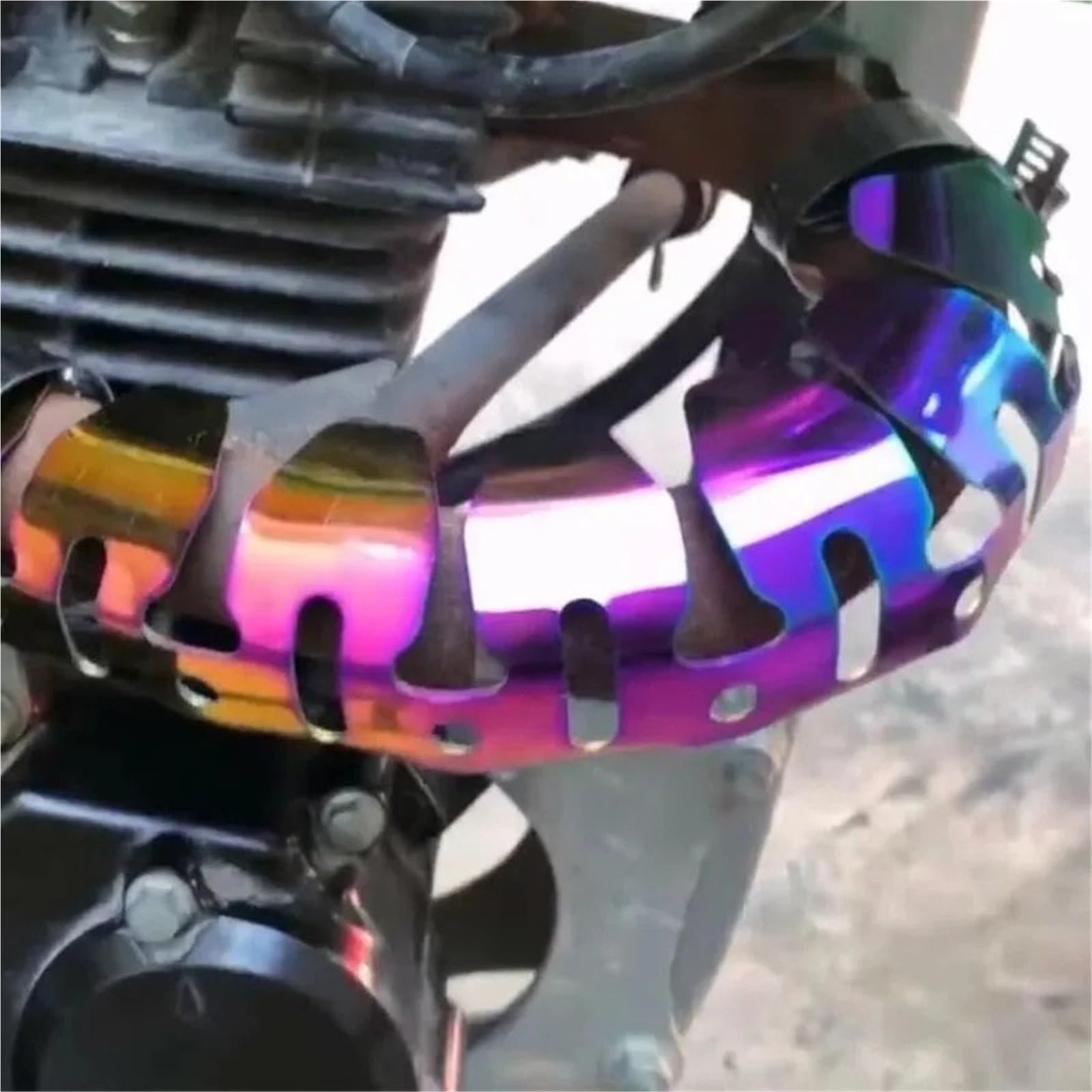 Motocicletta Copertura Antiscottatura Per Paracalore scarico moto