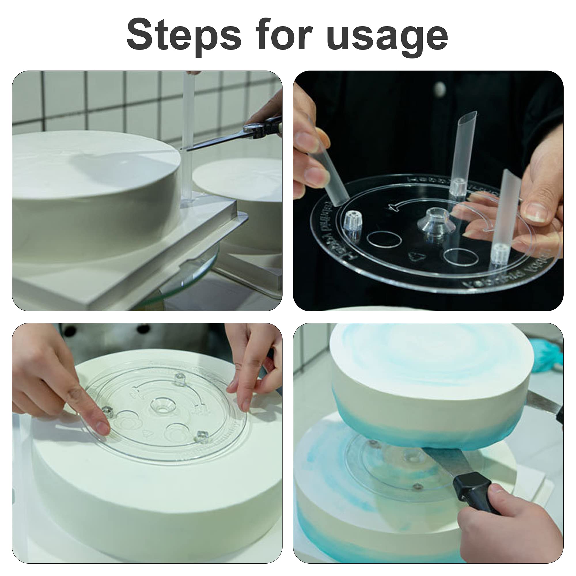 Présentoir À Gâteau, 6 Plateaux À 2 Niveaux Rotatif Automatique Pour Desserts, Cupcakes, Table D Présentoir À Gâteau, 6 Plateaux À 2 Niveaux Rotatif Automatique Pour Desserts, Cupcakes, Table D