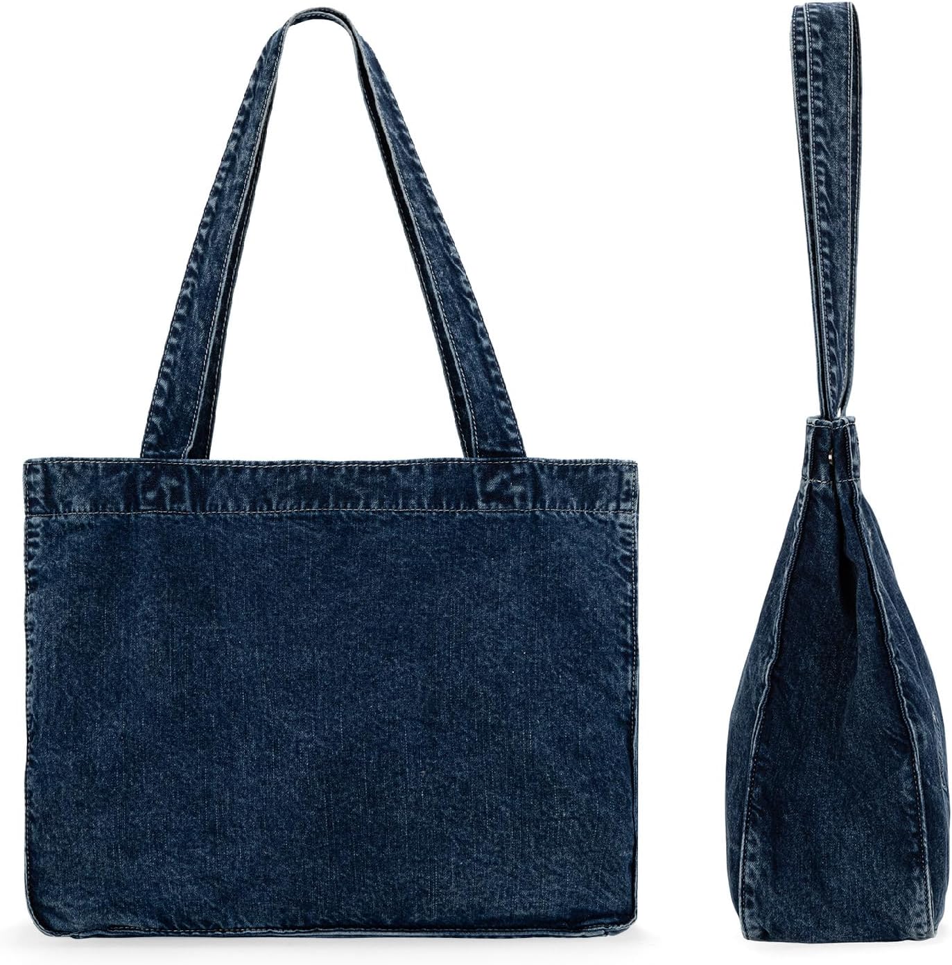 Montana West Wrangler Denim Tote Bag for Women Large Purses for Work Travel Everyday - Image 8