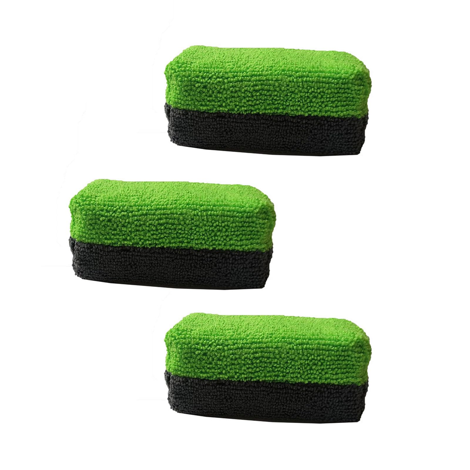 Of 3 Microfiber Applicator Pads Auto Cares Sponges Vehicle Waxing Sponge Double Sided for Auto Detailing & Easy to Clean Ceramic Coating Applicator