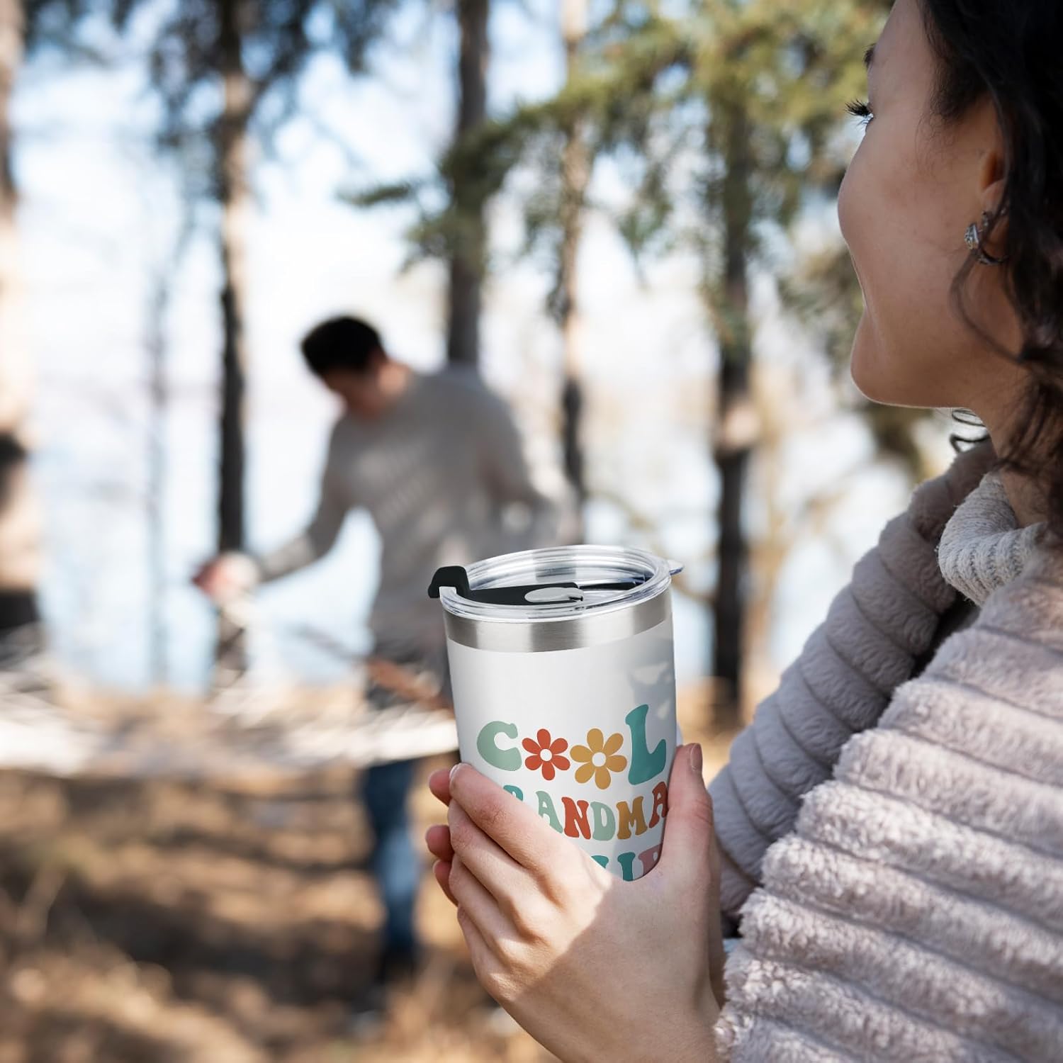 Aurahouse Mothers Day Grandma Gifts-Cool Grandmas Club Tumbler 20oz, Birthday Gifts for New Grandmas, First Time Grandma-to-be, Nana, Mimi, Gigi Christmas Coffee Cup - Image 8