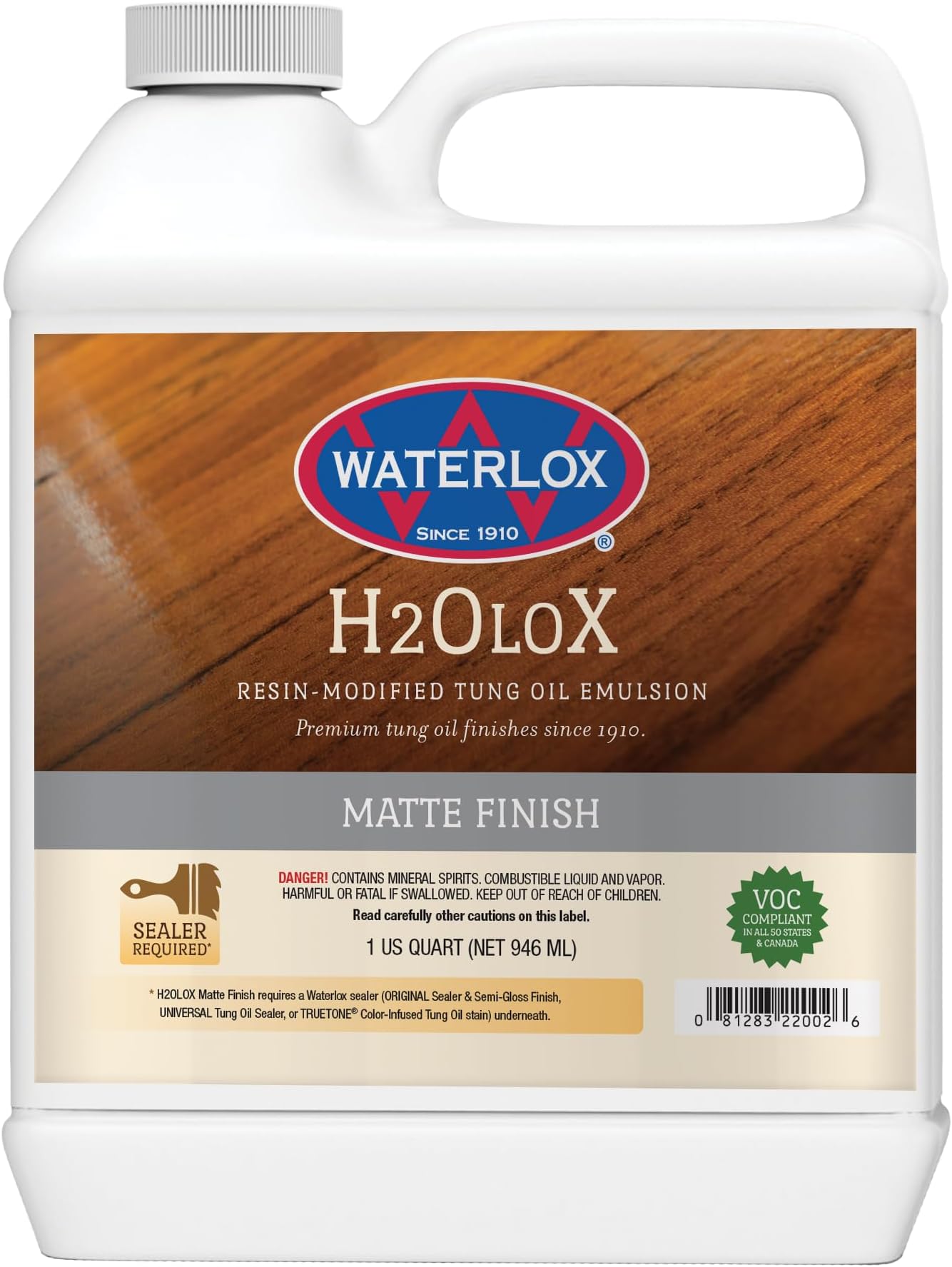 H2OLoX Water Based - Matte Finish - Quart