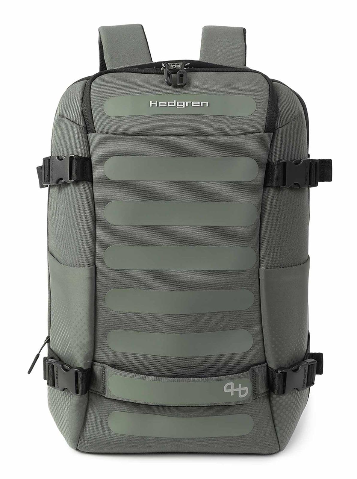 Hedgren mochila Comby Trip Exp Travel Backpack 15.6 Inches + RFID Black Ink Grey Verdoso