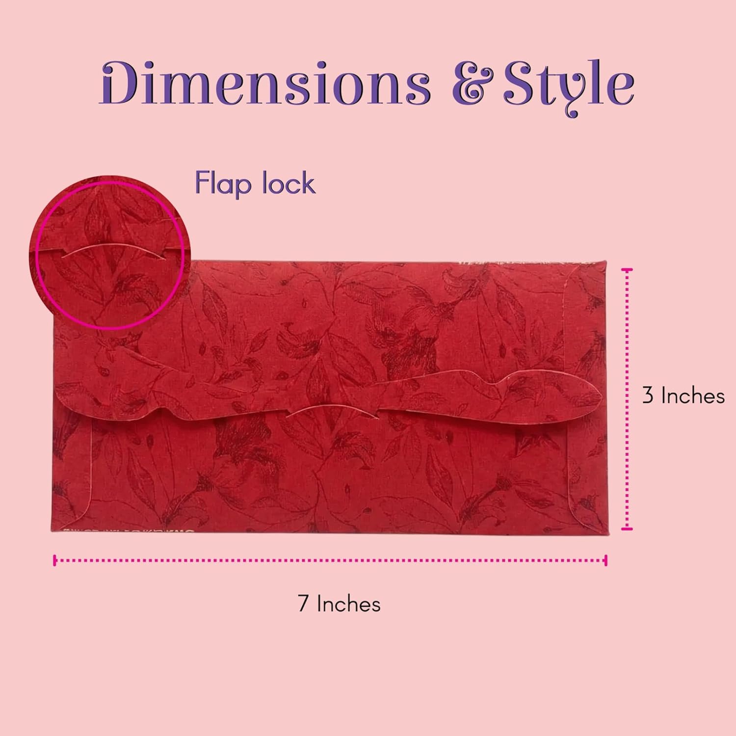 LoveNspire Money Envelopes (7 x 3 Inch) Decorative Golden Border Shagun Lifafa for Indian Wedding, Birthday | Cash Gift Holder & Home Savings Organizer Multicolor 100