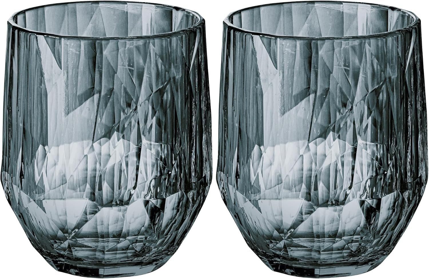 Koziol CLUB No. 24 Superglas Becher & Gläser – Rotwein-Tumbler, 2er Set (Crystal clear Variante)
