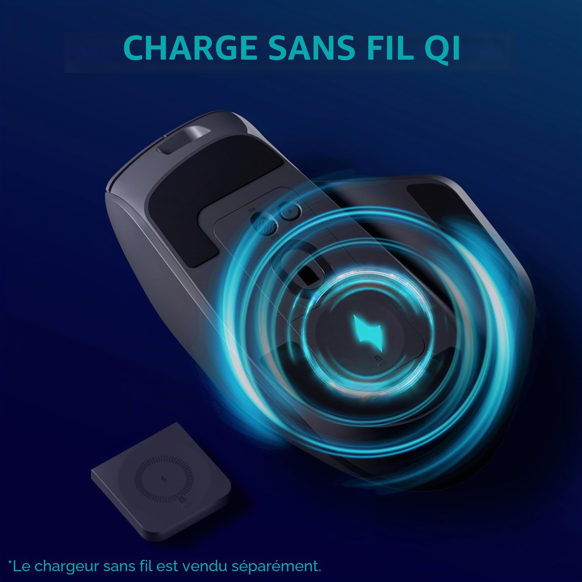 Rapoo VT0PRO Souris de Jeu sans Fil Haute Performance 2,4 GHz avec capteur Optique 26000 DPI accélération 50 G, 650 IPS, jusqu'à 160 h d'autonomie, PC/Mac - Noir